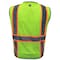 Ge Hi-Vis Safety Vest L Class 2 , Zipper 8 Pockets, ID Window GV086GL - alternate 2